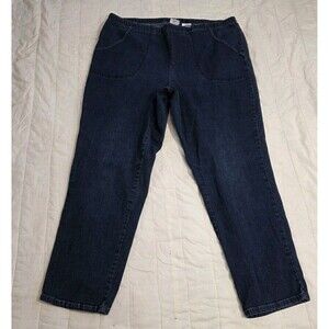 JMS Classic Easy Comfort Stretch Jeans Women's Plus Sz 2X Elastic Waist Pull On